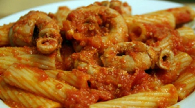 Rigatoni con la pagliata